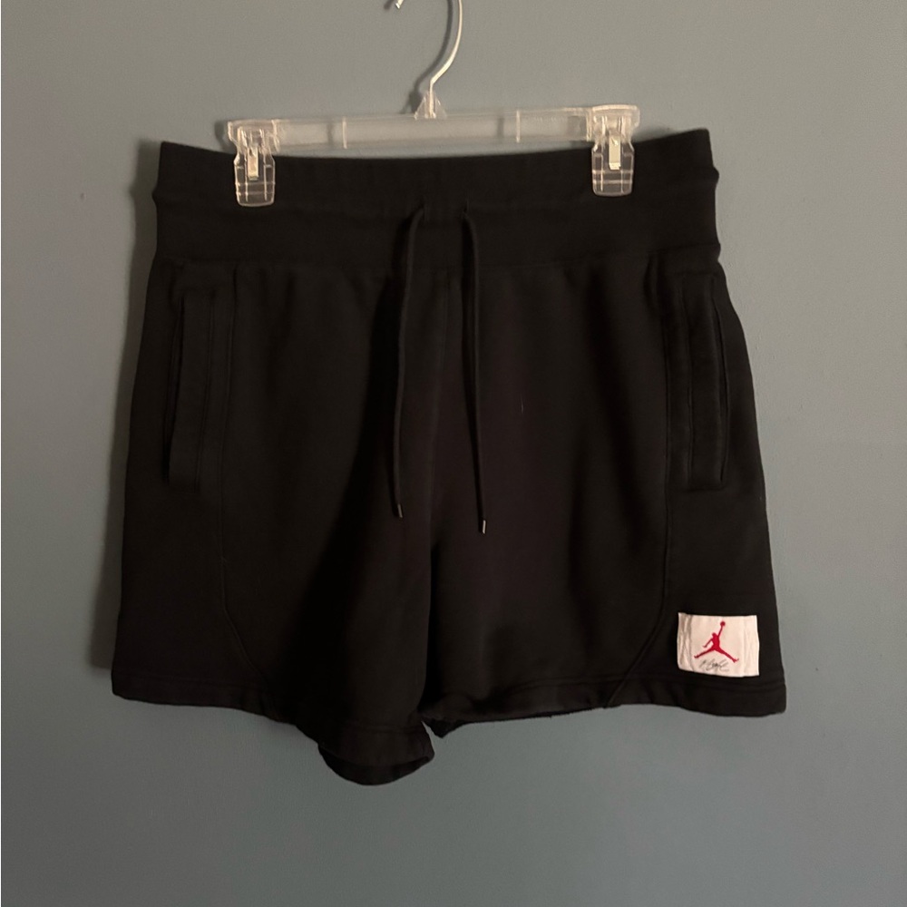 Jordan Black Athletic Shorts with Elastic Waistband